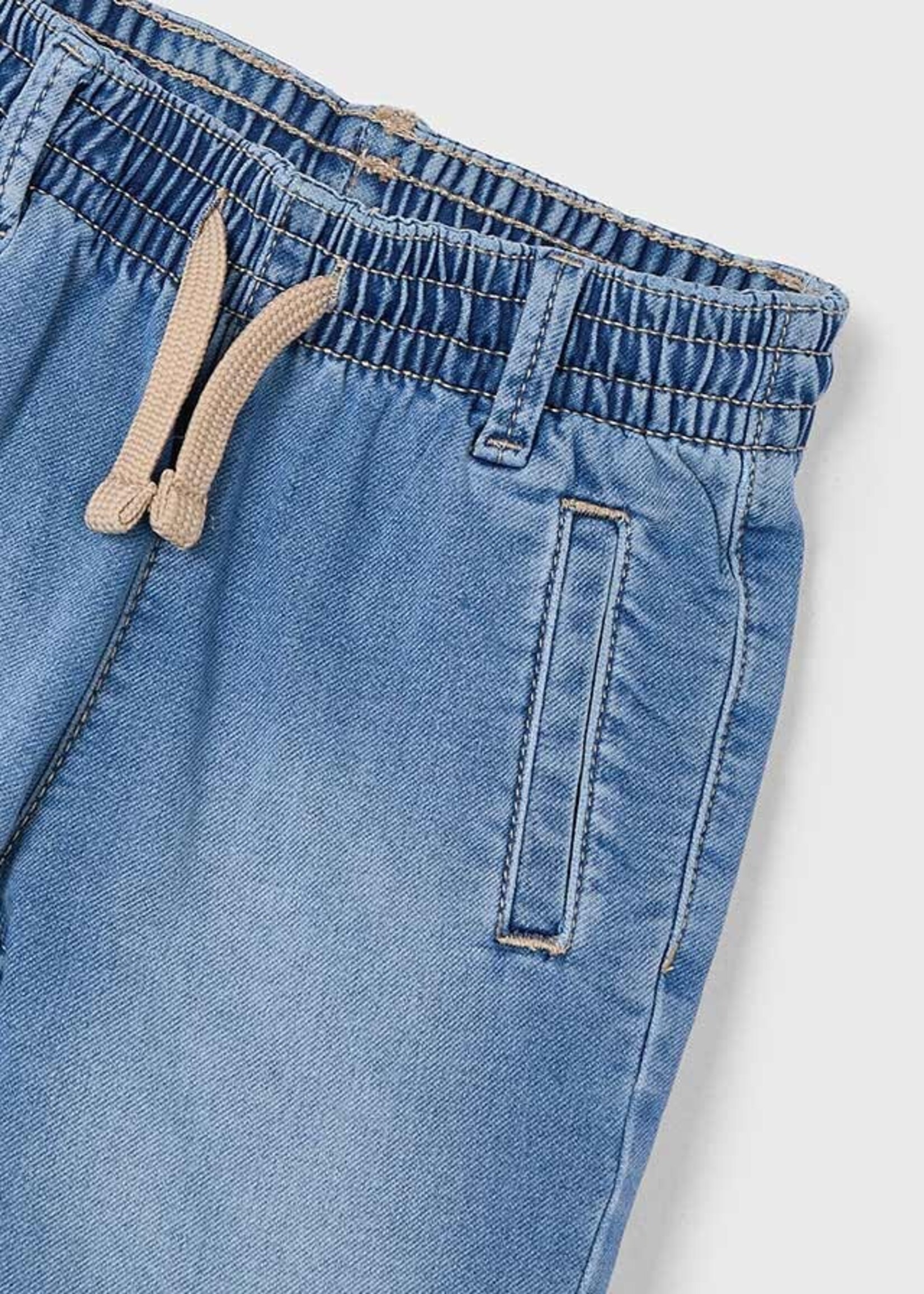 Mayoral Mini Boy             3222 Bermuda soft denim jogger     Medium