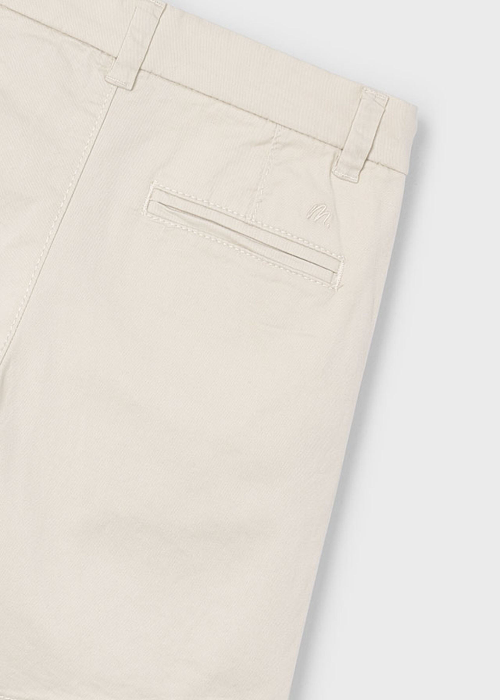 Mayoral Mini Boy             202 Basic twill chino shorts      Bone