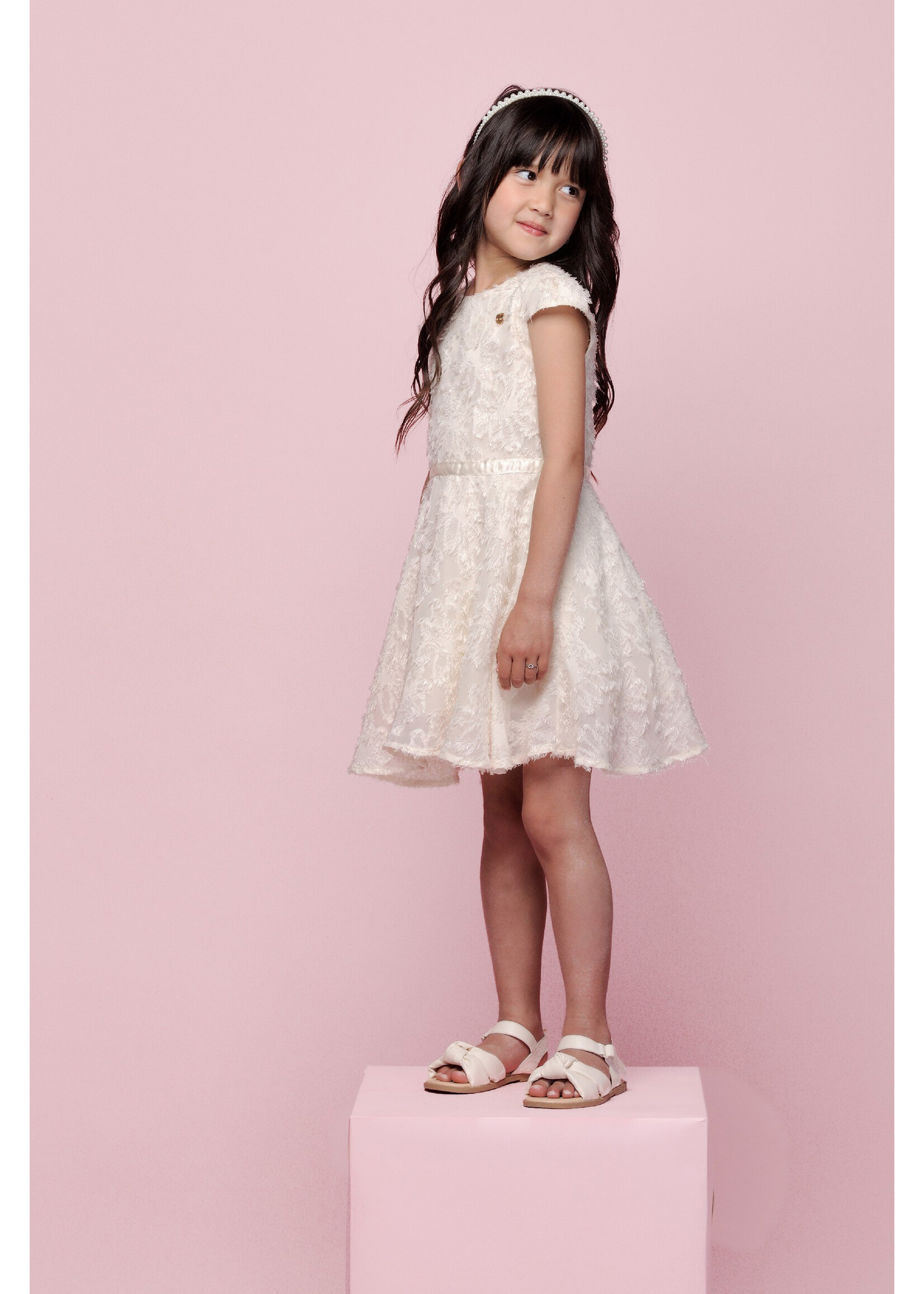 Le Chic Girls Kids C411-5839 SOJOLIE Sharon's dress Pearled Ivory