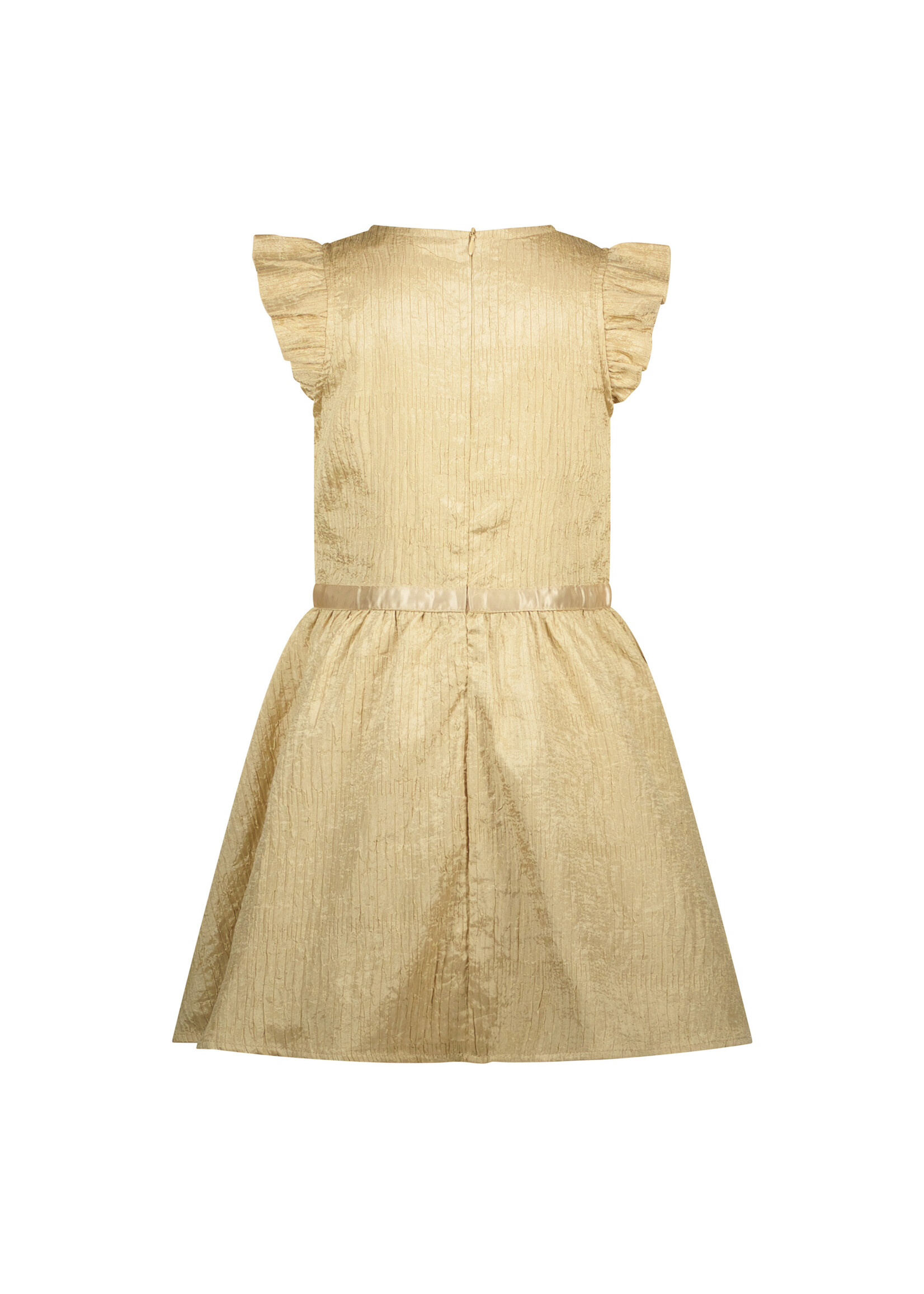 Le Chic Girls Kids C411-5802 SYMIRA crushed satin dress Gold Rush
