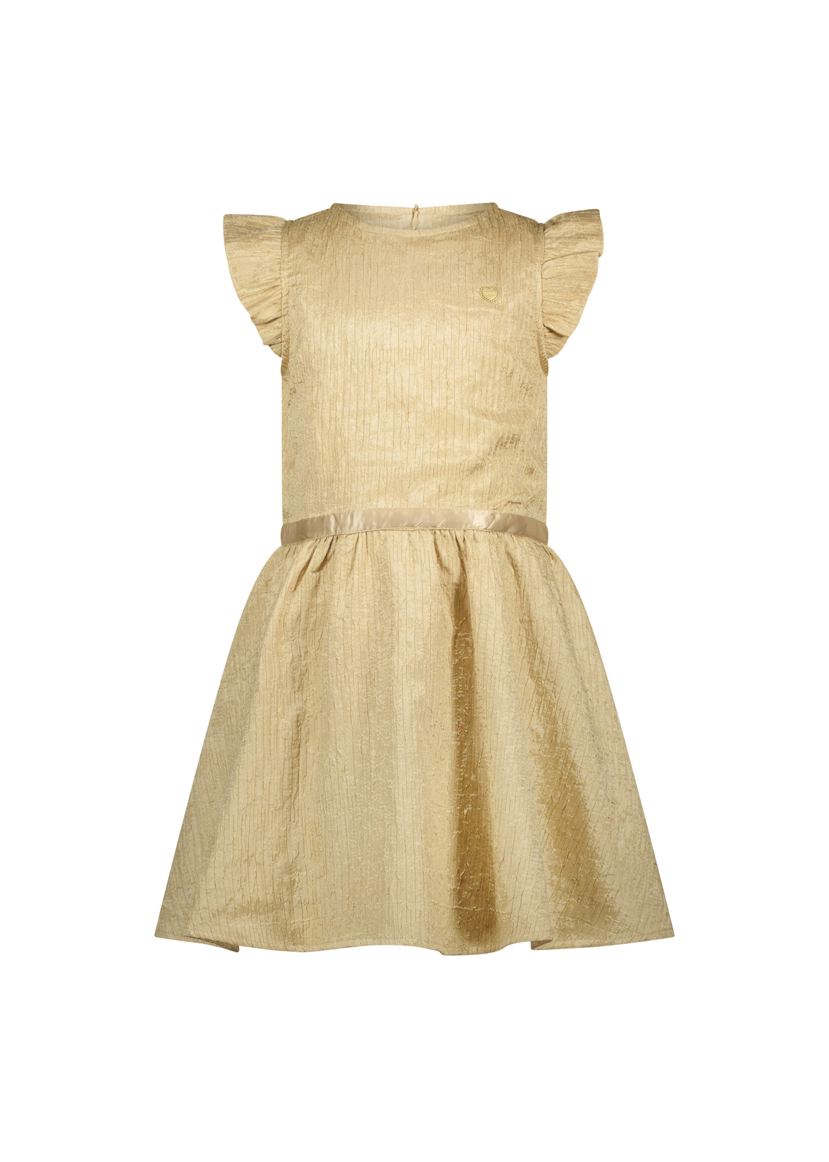 Le Chic Girls Kids C411-5802 SYMIRA crushed satin dress Gold Rush