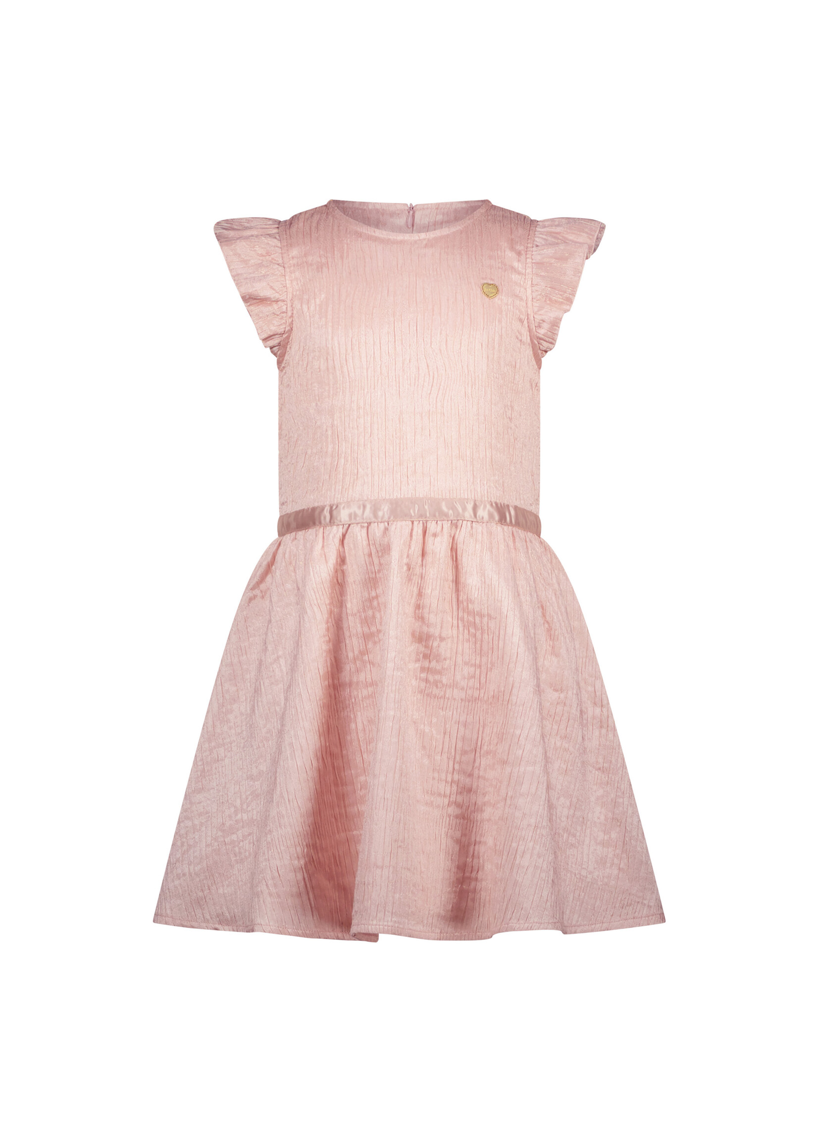 Le Chic Girls Kids C411-5802 SYMIRA crushed satin dress Pinky Promise