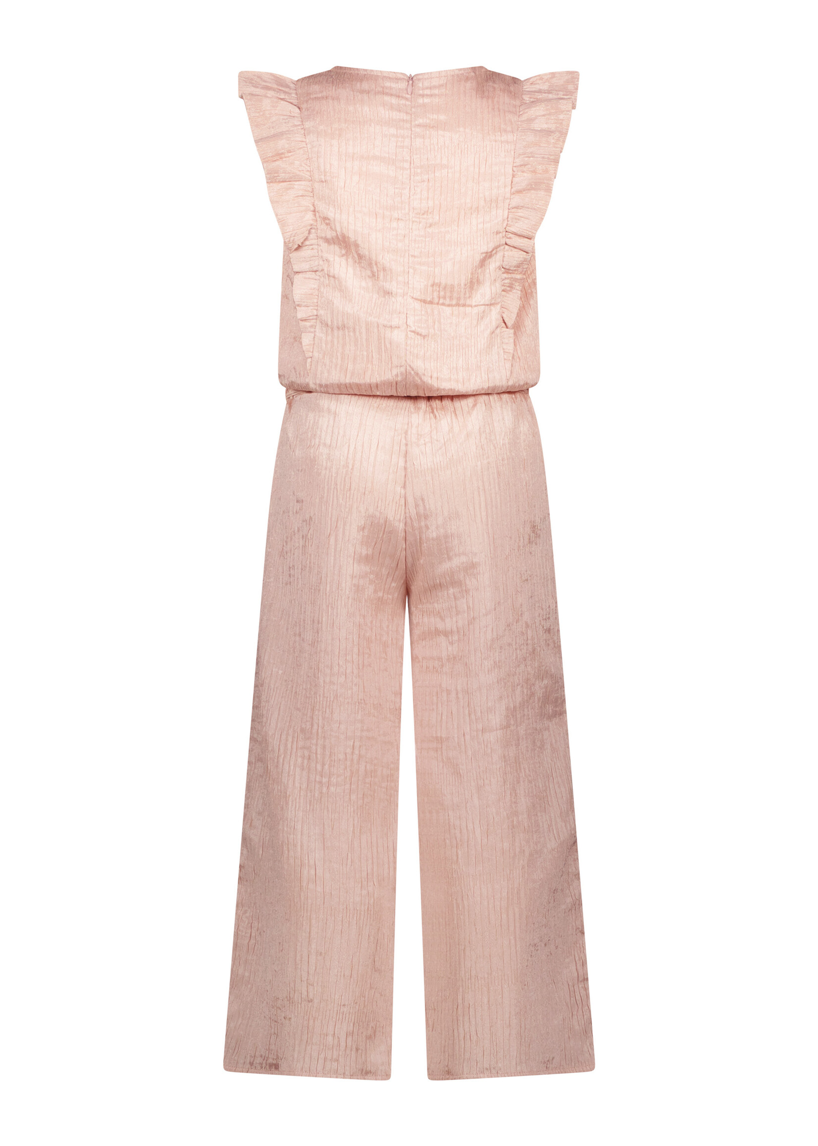 Le Chic Girls Kids C411-5632 KYROLA crushed satin jumpsuit Pinky Promise