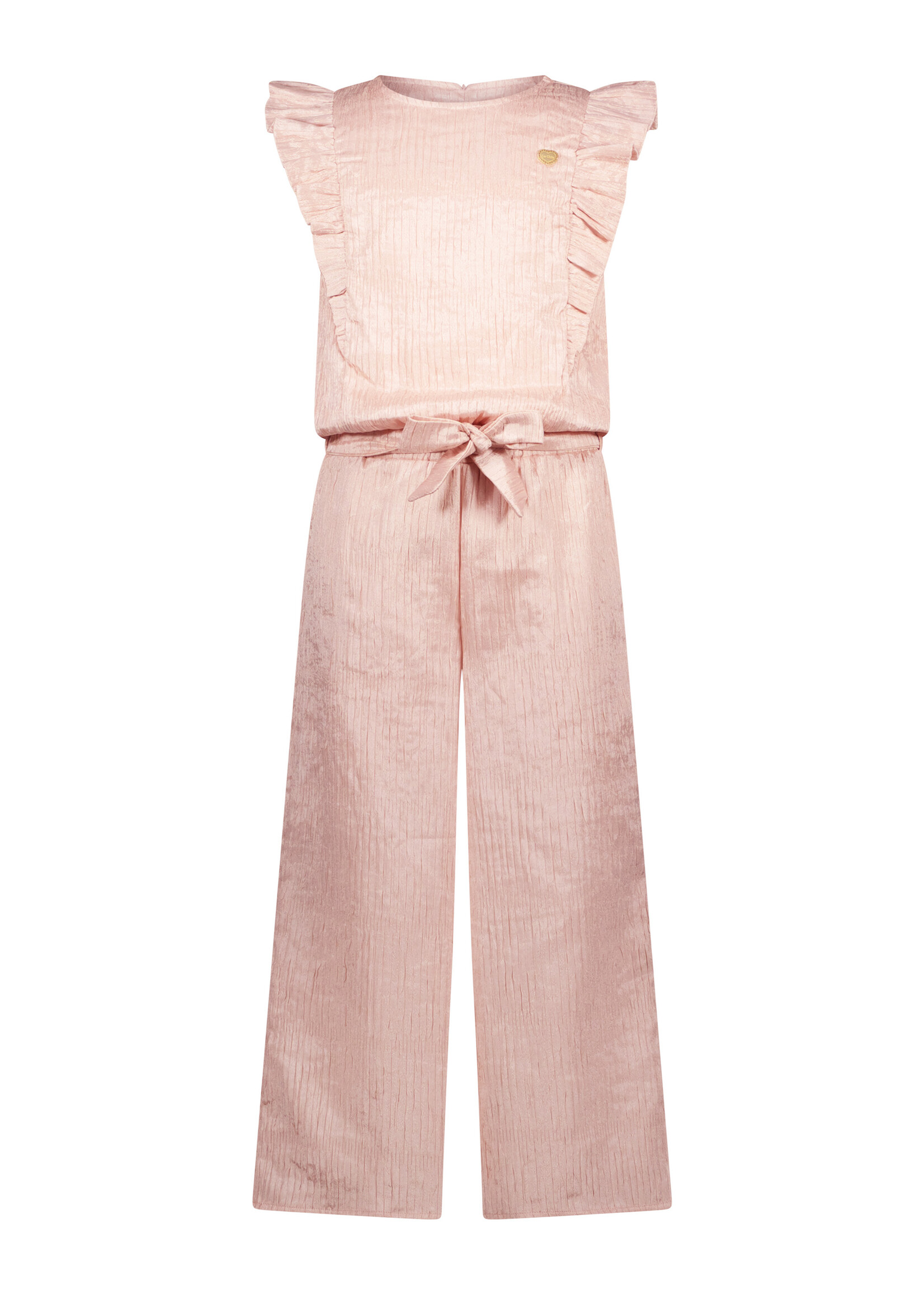 Le Chic Girls Kids C411-5632 KYROLA crushed satin jumpsuit Pinky Promise