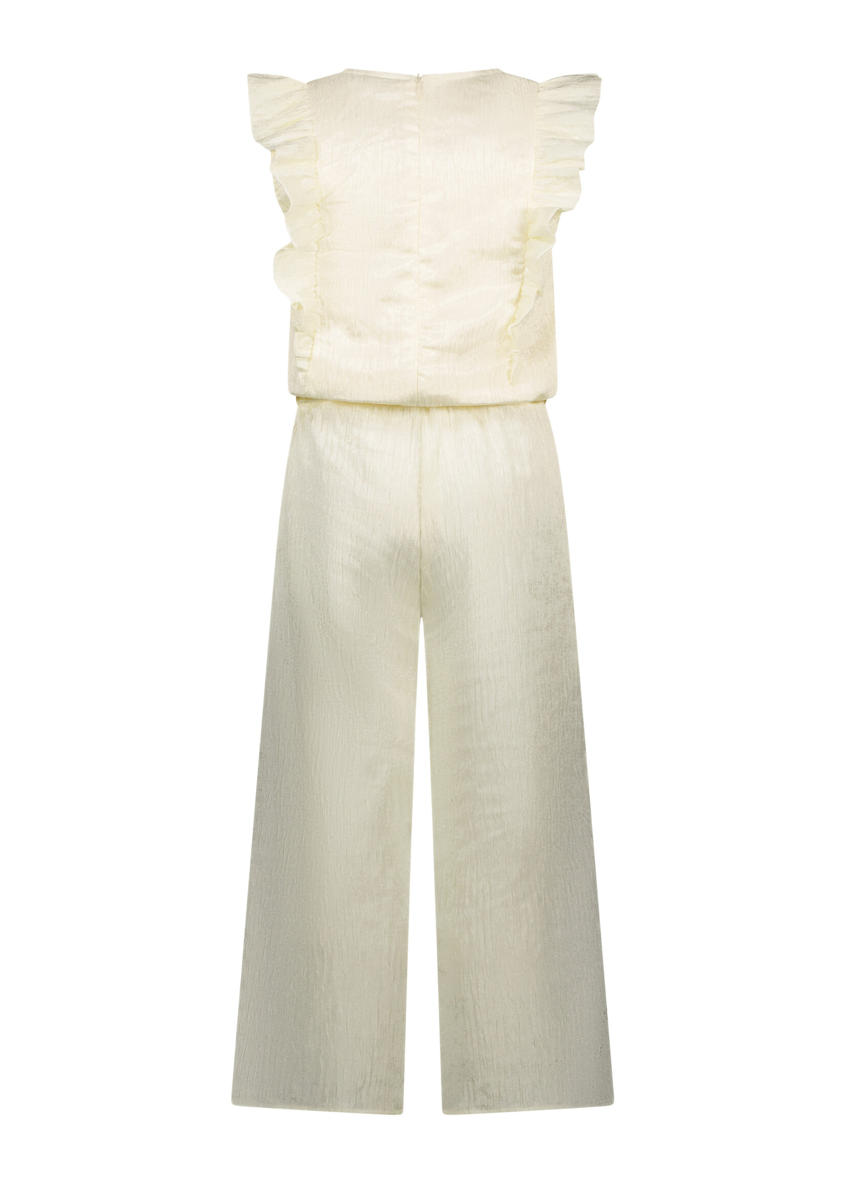 Le Chic Girls Kids C411-5632 KYROLA crushed satin jumpsuit Dreamy Creamy