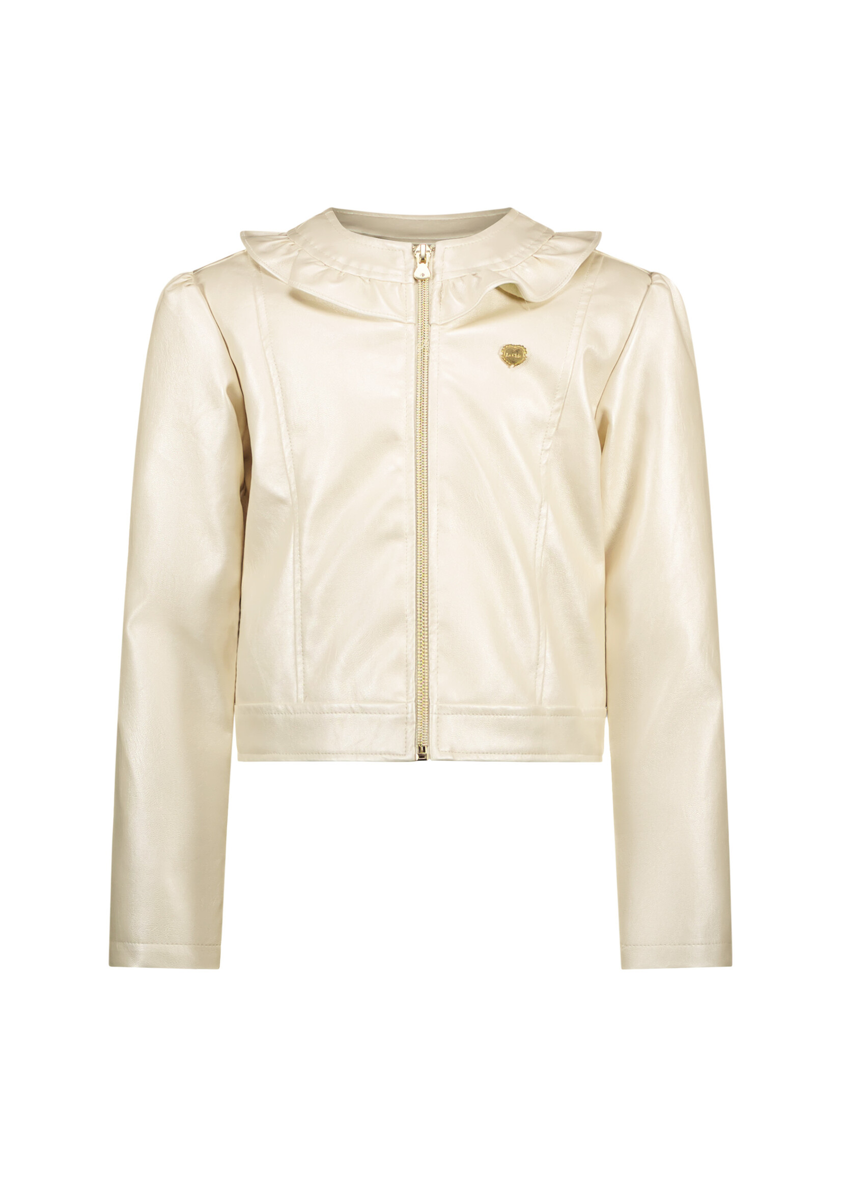 Le Chic Girls Kids C411-5120 ARLETTE fake leather jacket Pearled Ivory