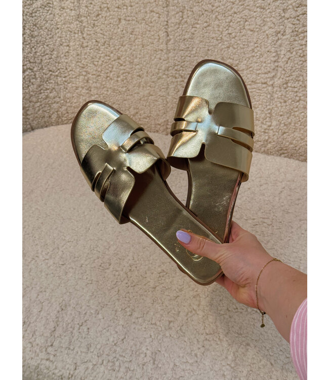 PIPPA SLIPPERS - GOLD