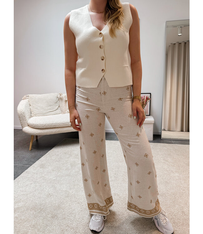 LUISA PANTS - BEIGE