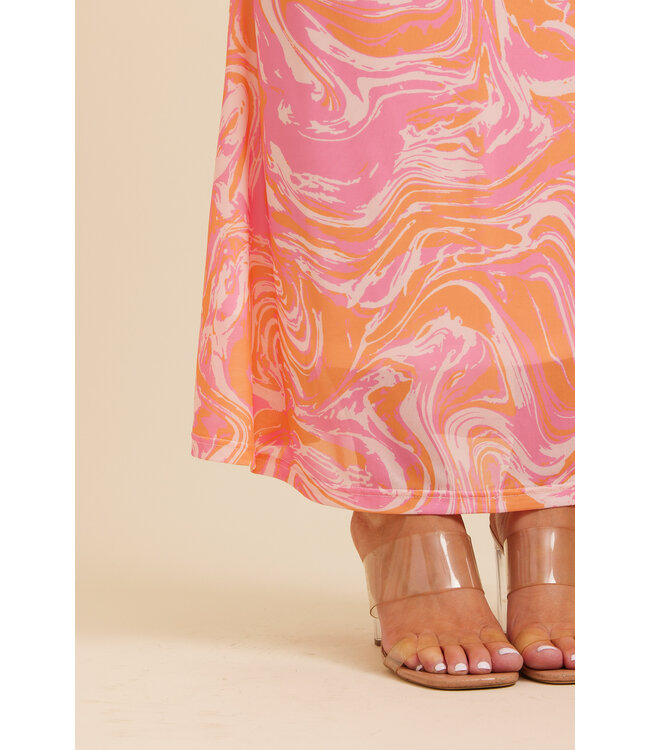 SAMANTHA MAXI DRESS - PINK SWIRL