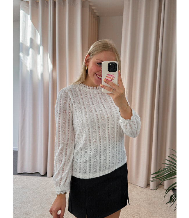 CELINA BLOUSE - WHITE