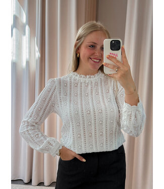 CELINA BLOUSE - WHITE