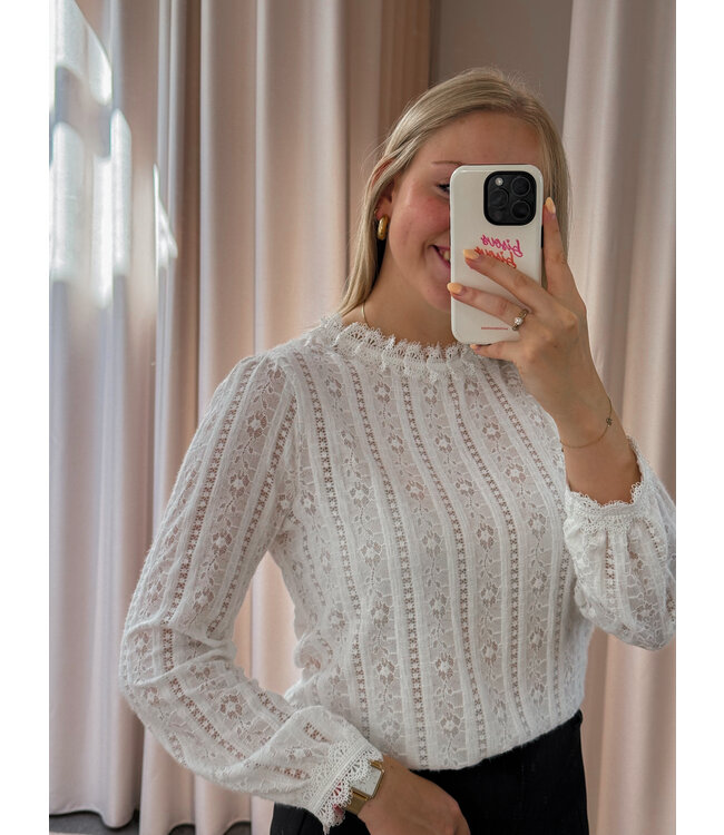 CELINA BLOUSE - WHITE