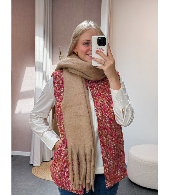 COZY SCARF - CAMEL