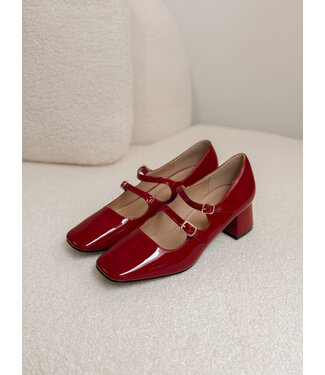 MARY JANES - DARK RED