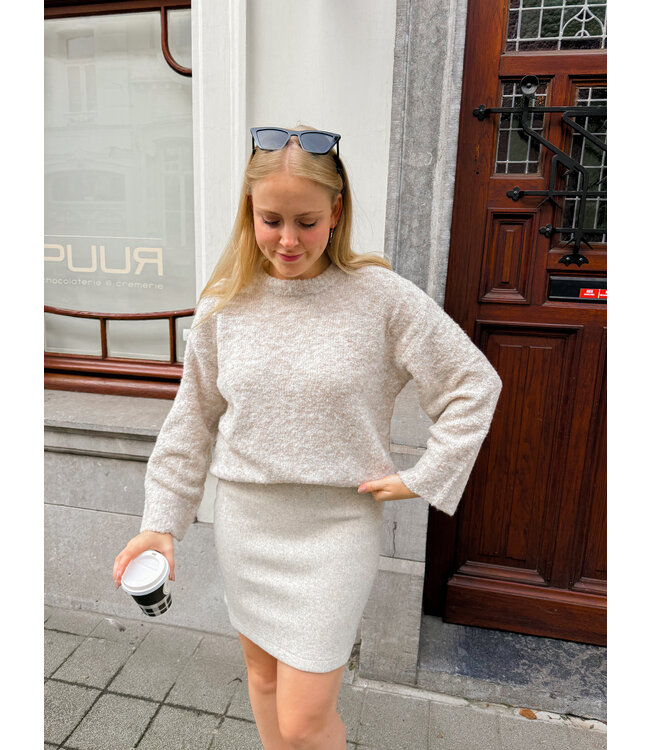 GELA KNIT - GREY/BEIGE