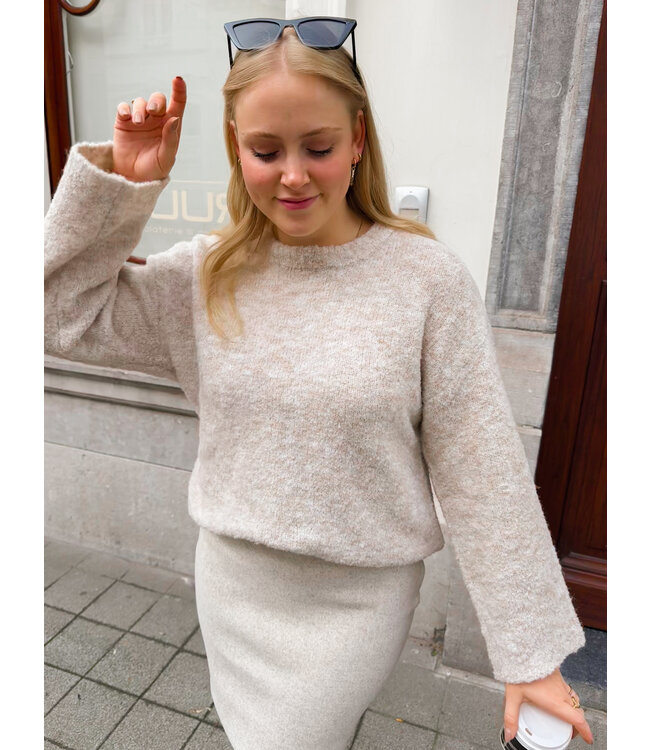 GELA KNIT - GREY/BEIGE