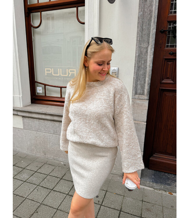 GELA KNIT - GREY/BEIGE