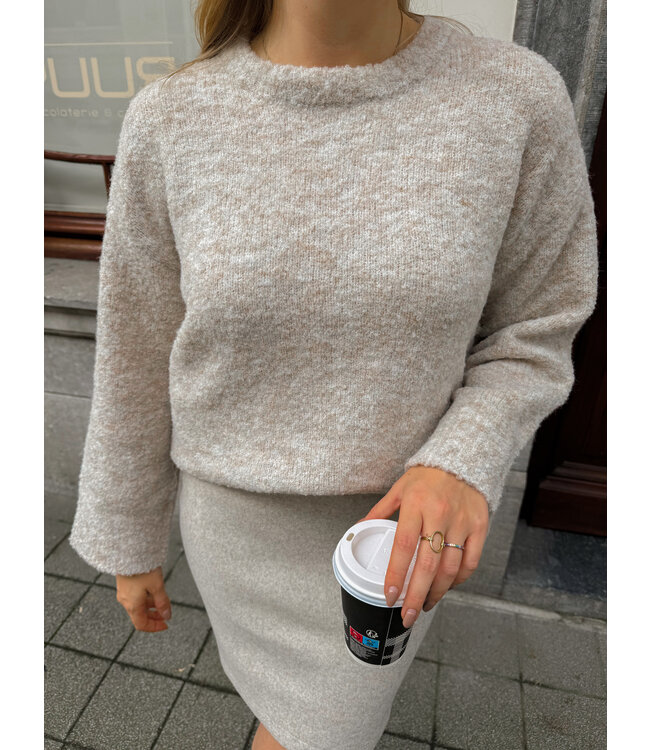 GELA KNIT - GREY/BEIGE