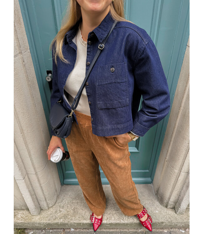 GABBOR CORDUROY PANTS - CAMEL