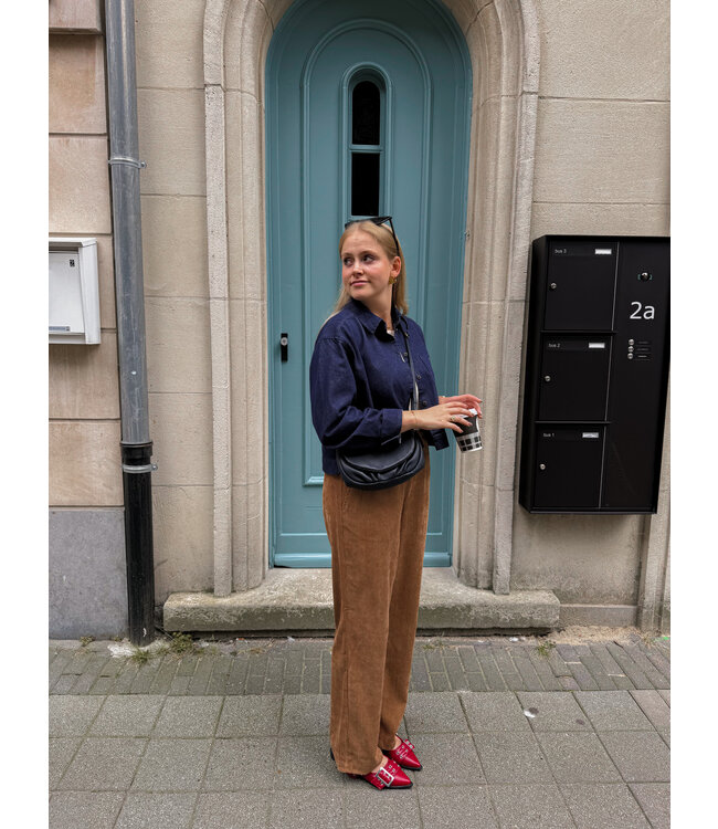 GABBOR CORDUROY PANTS - CAMEL