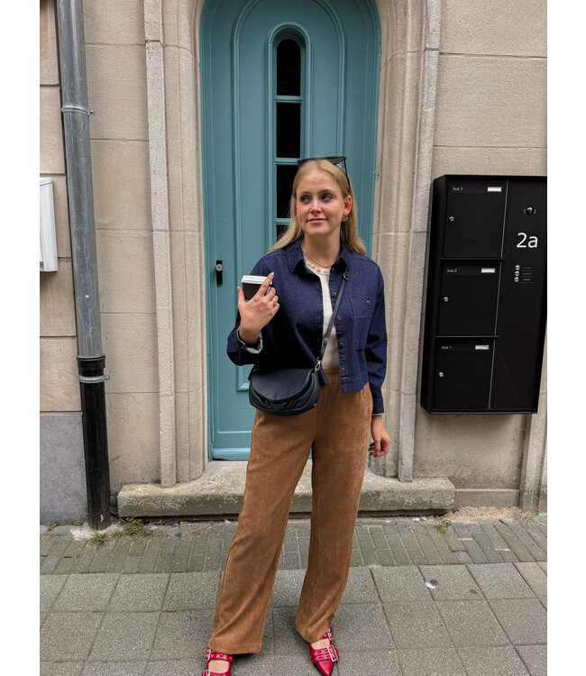 GABBOR CORDUROY PANTS - CAMEL