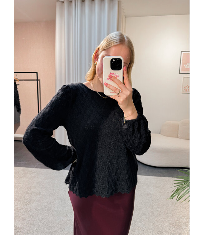 LOUISE SOFT PULL - BLACK