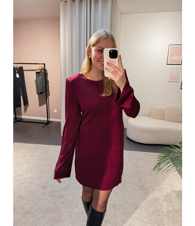 Andrea jurk - bordeaux