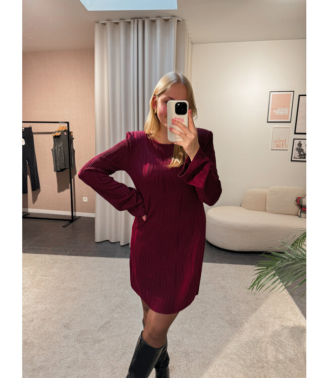 Andrea jurk - bordeaux