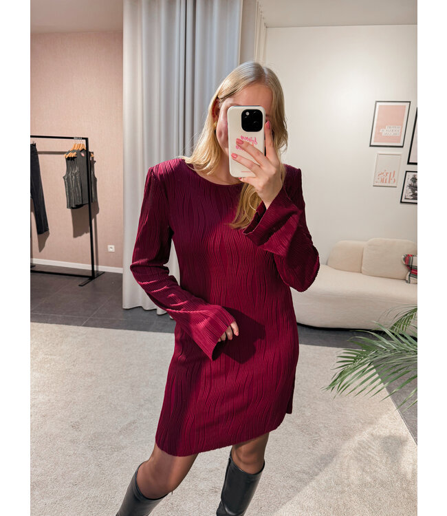 Andrea jurk - bordeaux