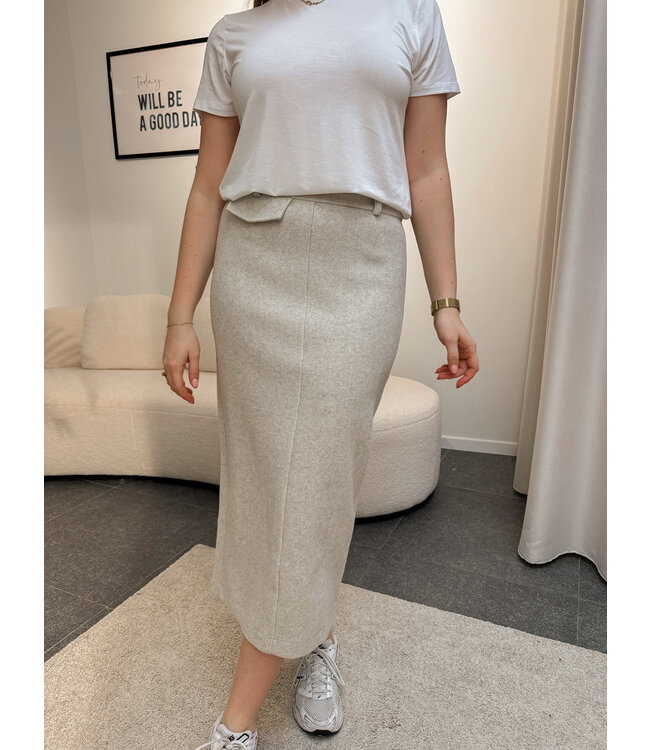 ALEXANDRA SKIRT - BEIGE