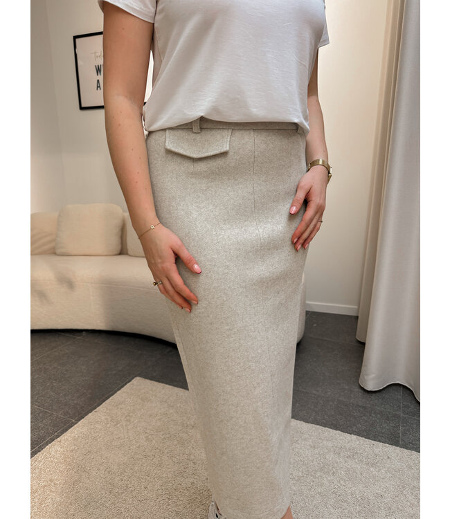 ALEXANDRA SKIRT - BEIGE
