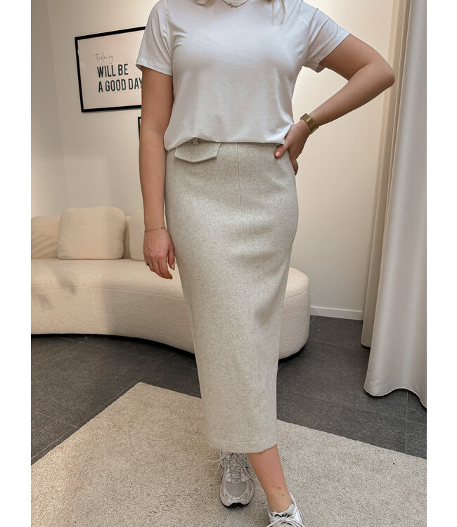 ALEXANDRA SKIRT - BEIGE