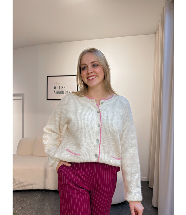Lexie cardigan crème