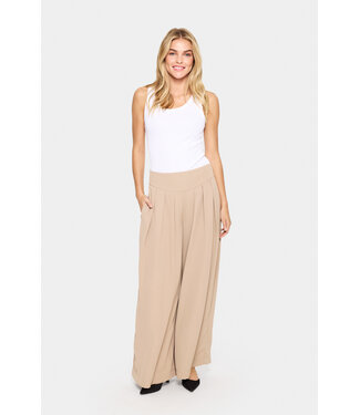 Idane wijde broek taupe