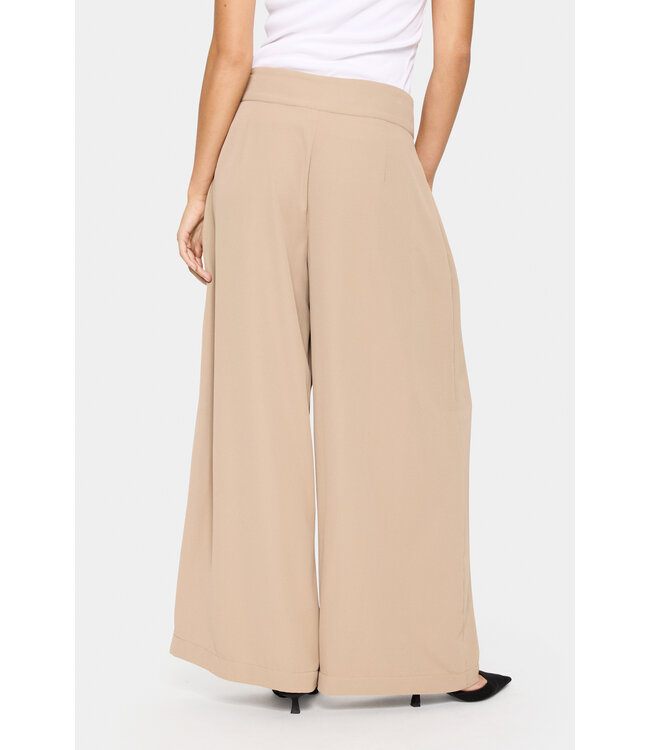 Idane wijde broek taupe