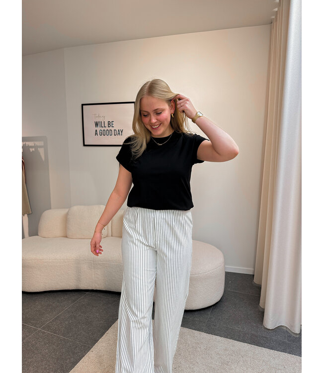 Scarlet gestreepte broek