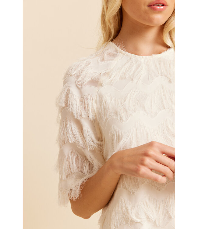 Victoria jurk gebroken wit