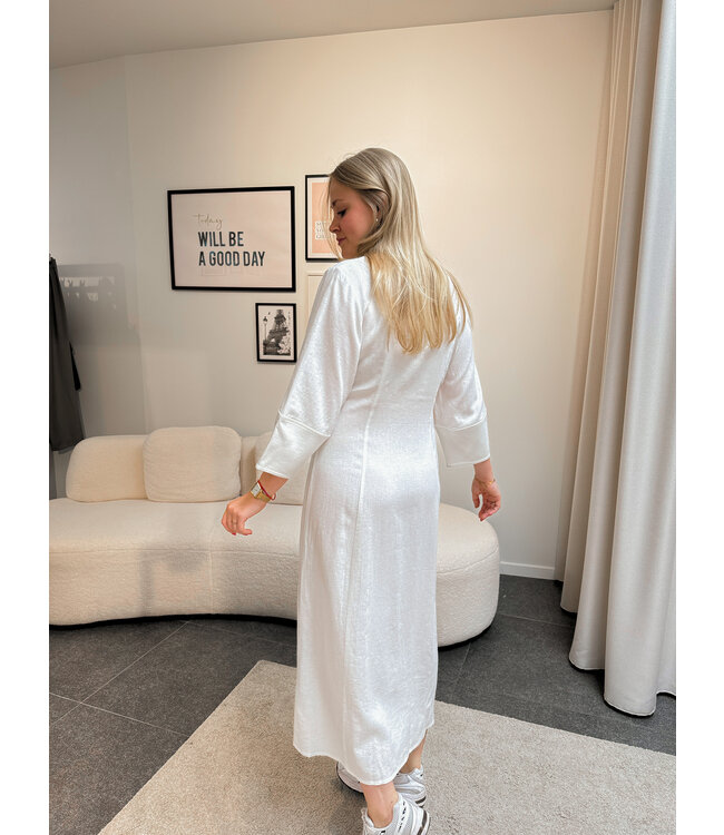 Encroydon linnen jurk wit