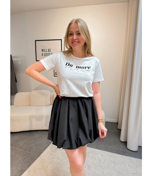 Amalua t-shirt wit/zwart