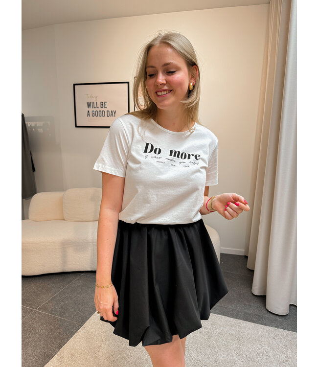 Amalua t-shirt wit/zwart