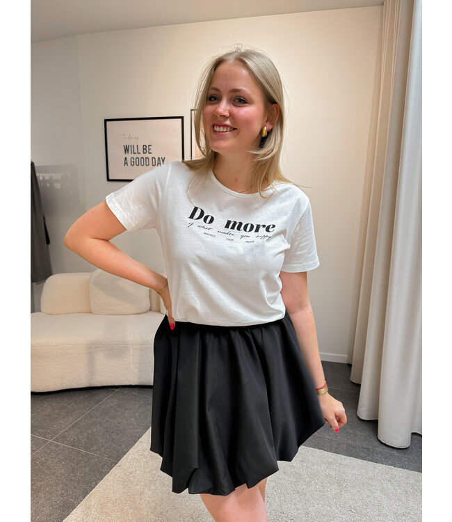 Amalua t-shirt wit/zwart