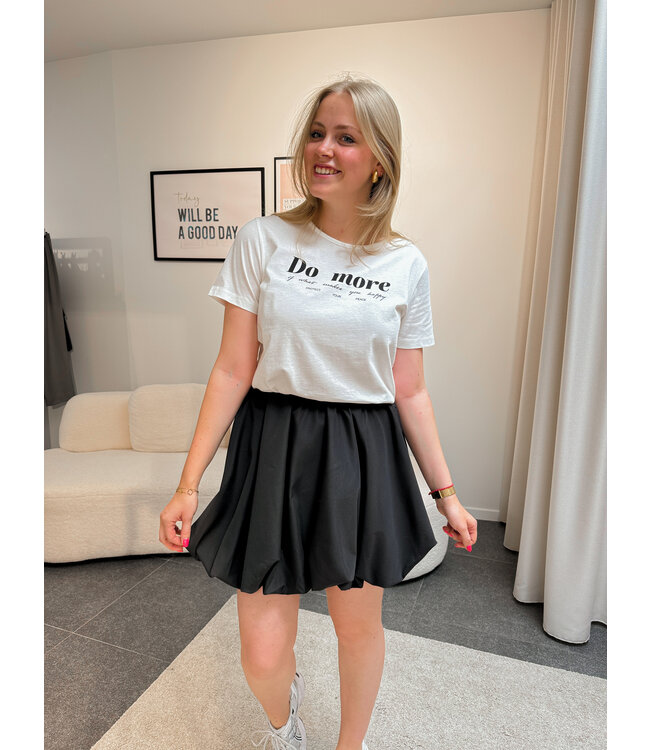 Amalua t-shirt wit/zwart