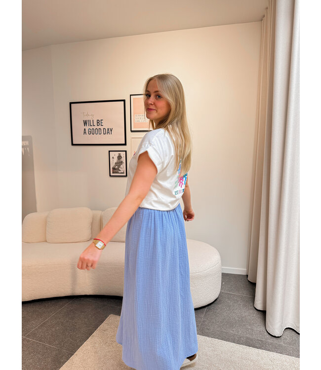 Sadie rok lichtblauw