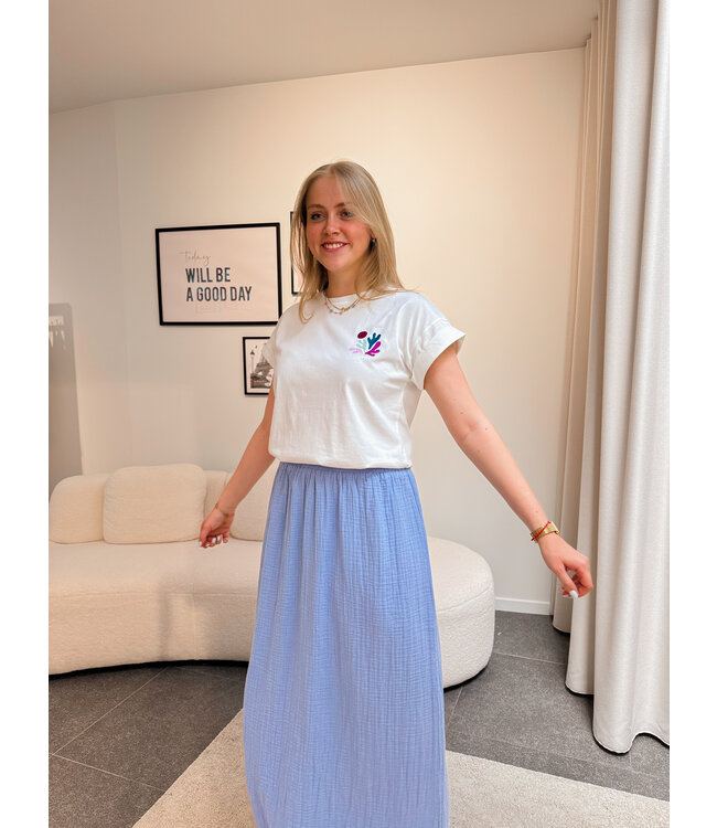 Sadie rok lichtblauw