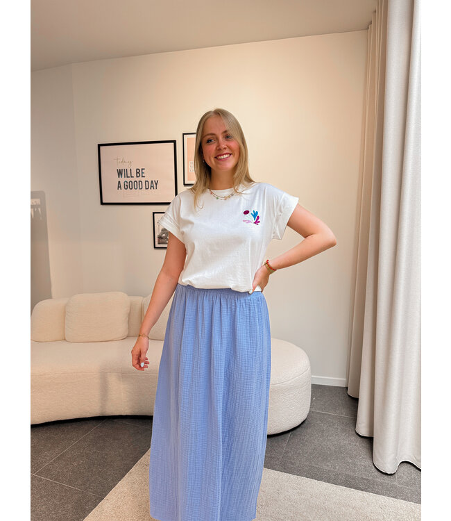 Sadie rok lichtblauw