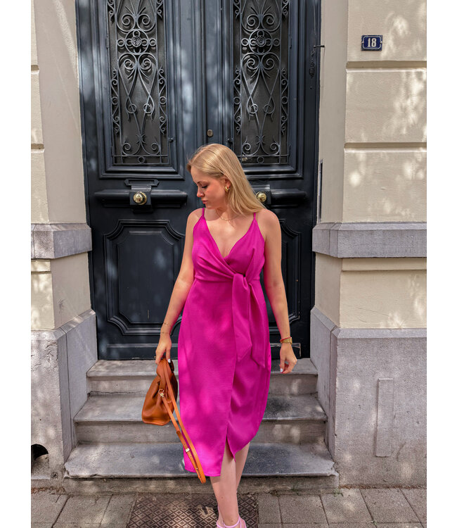 Nina jurk magenta
