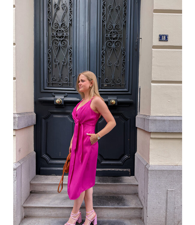 Nina jurk magenta