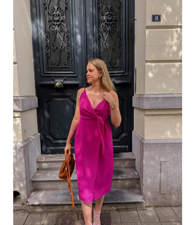 Nina jurk magenta