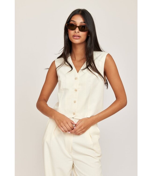 Thyra gilet crème