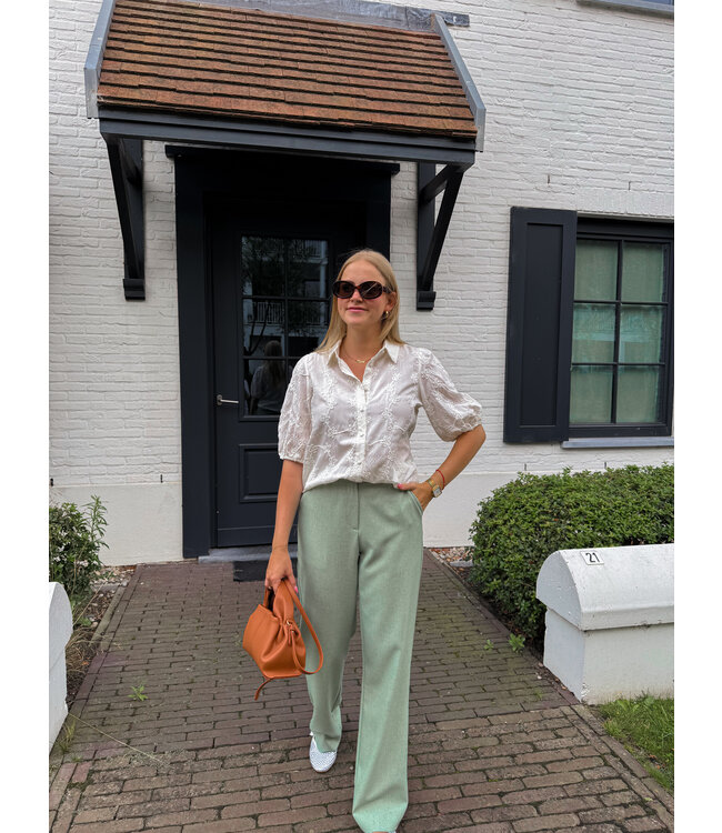 Delphine broek muntgroen